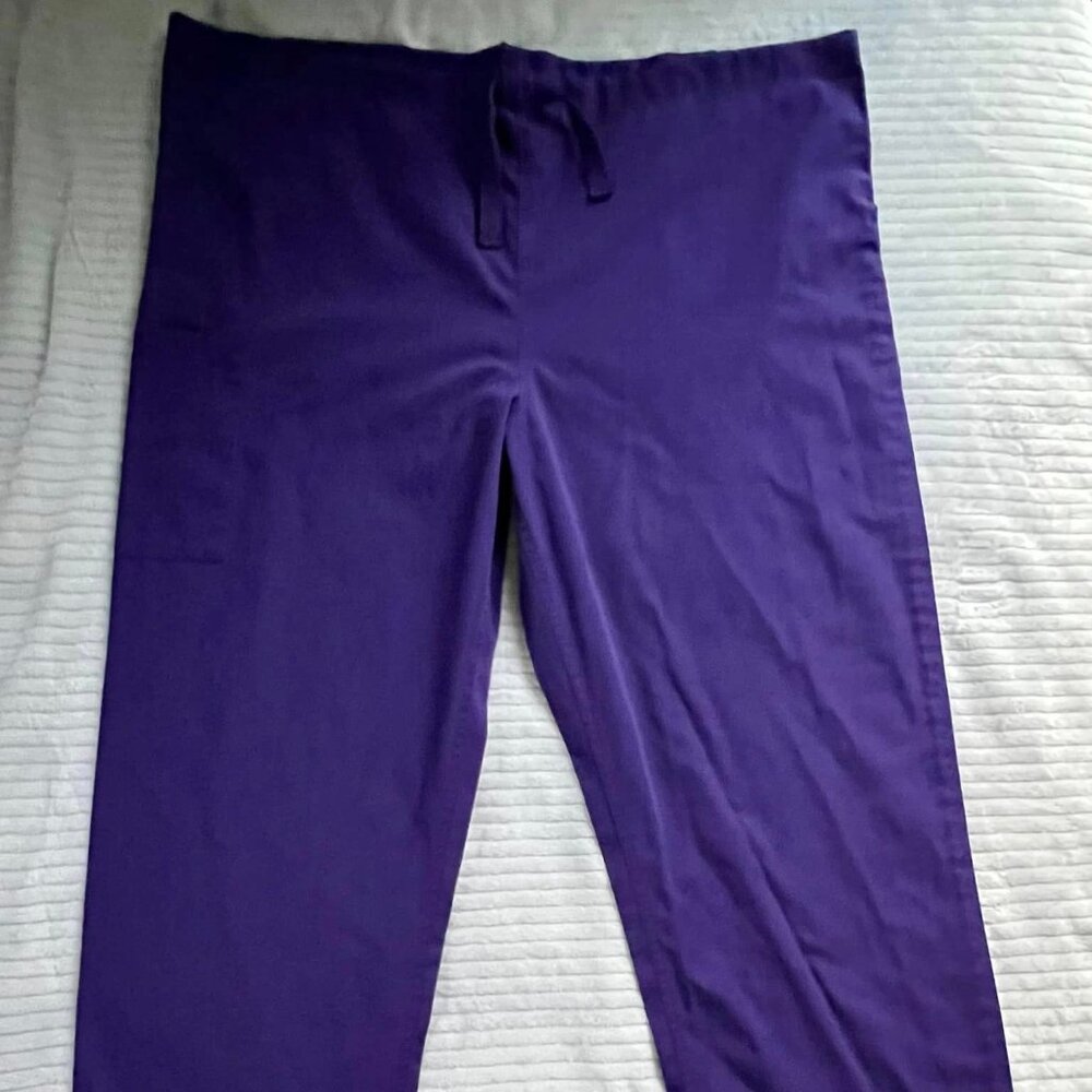 Women's Size XL Cherokee Purple Scrub Uniform Pants
